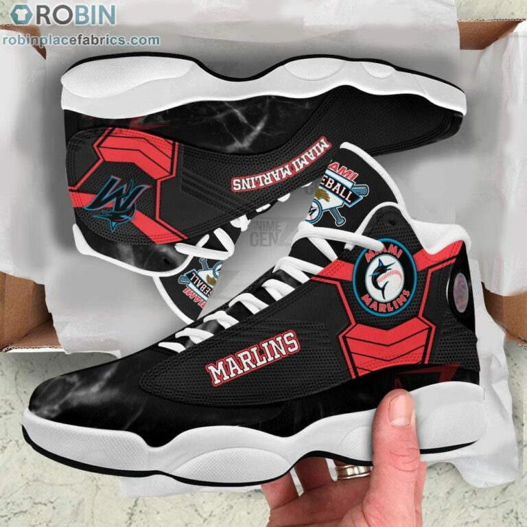 Miami Marlins Air Jordan 13 Sneakers MLB Baseball – JD13