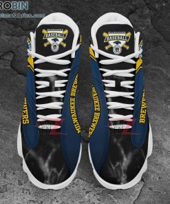 Milwaukee Brewers Air Jordan 13 Sneakers MLB Baseball – JD13