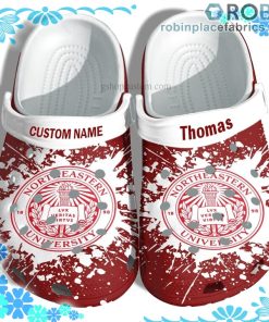 Northeastern University Graduation Crocs Clog Shoes Customize Name