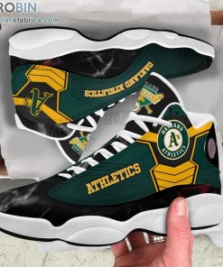 oakland athletics air jordan 13 sneakers mlb baseball jd13 156 iIzkN