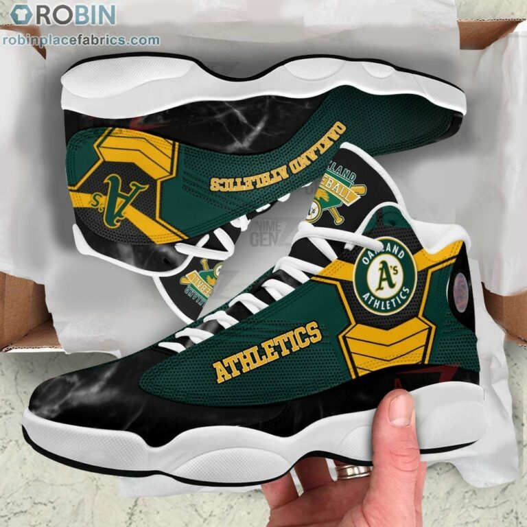 Oakland Athletics Air Jordan 13 Sneakers MLB Baseball – JD13