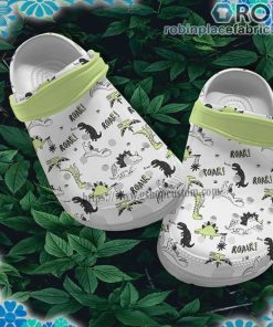 Roar Dinosaur Chibi Sketch Crocs Clog Shoes