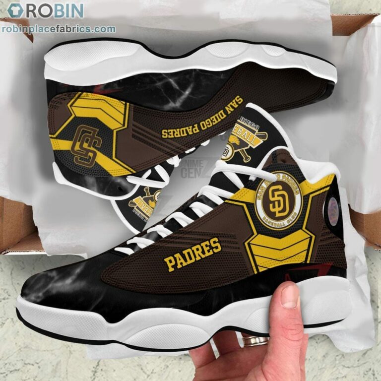 San Diego Padres Air Jordan 13 Sneakers MLB Baseball – JD13