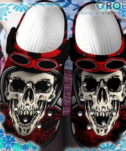Skull Tattoo And Sun Glasses Crocs Clog Shoes