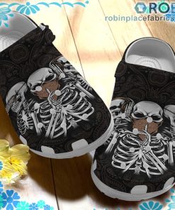 Skull Tattoo Hippie Crocs Clog Shoes