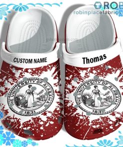 The University of Alabama Graduation Crocs Clog Shoes Customize Name