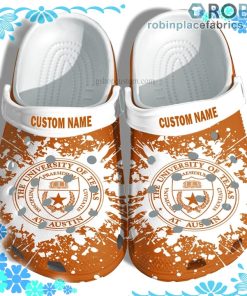 The University of Texas Crocs Clog Shoes Customize Name