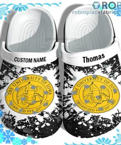 University of Iowa Graduation Crocs Clog Shoes Customize Name