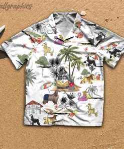 Afghan Hound Beach Hawaiian Shirt, Short Sleeve Button Up Shirt Afghan Hound Beach Hawaiian Shirt, Short Sleeve Button Up Shirt
