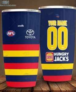 Personalise AFL Adelaide Crows Home Guernsey Tumbler