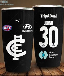 Personalise AFL Carlton Football Club Home Guernsey Tumbler