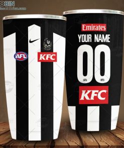 Personalise AFL Collingwood Football Club Home Guernsey Tumbler