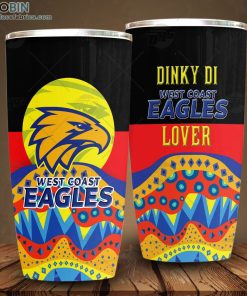 AFL Dinky Di West Coast Eagles Lover Aboriginal Flag x Indigenous Stainless Steel Tumbler