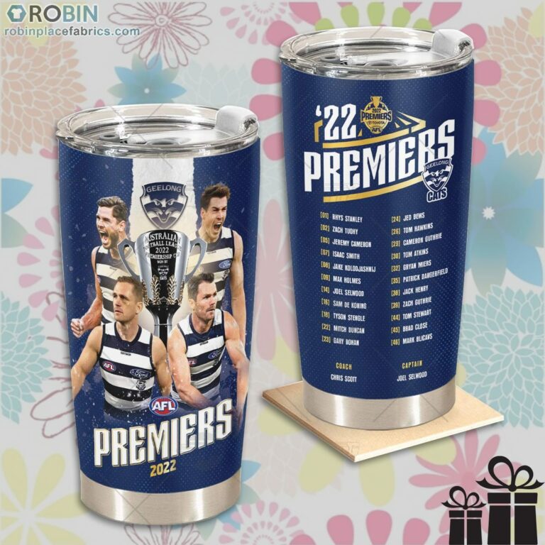AFL Geelong Cats 2022 Premiers We Are Geelong Bestseller Style Stainless Steel Tumbler