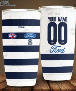 Personalise AFL Geelong Football Club Home Guernsey Tumbler
