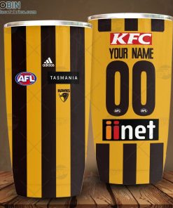 Personalise AFL Hawthorn Football Club Home Guernsey Tumbler