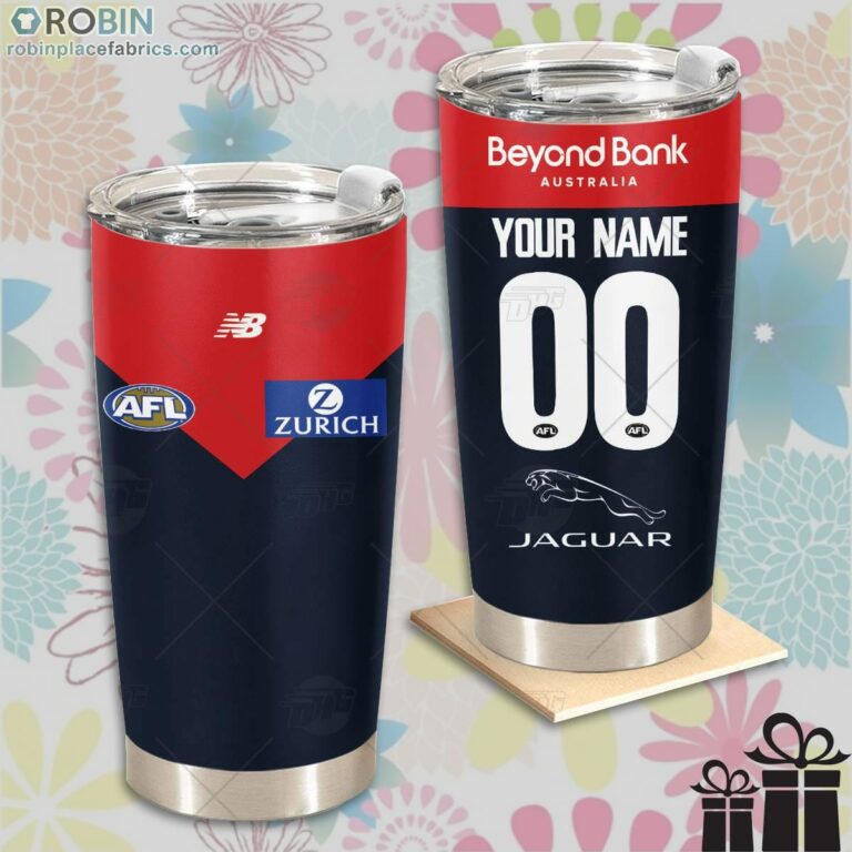 Personalise AFL Melbourne Football Club Home Guernsey Tumbler