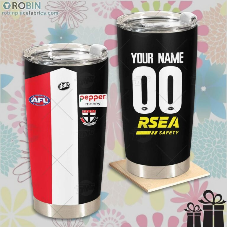 Personalise AFL St Kilda Football Club Home Guernsey Tumbler