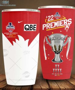 AFL Sydney Swans Premiers 2022 Stainless Steel Tumbler