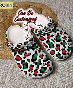 Animal Red Green Seamless Leopard Pattern Personalized Croc Classic Clog Animal Red Green Seamless Leopard Pattern Personalized Croc Classic Clog