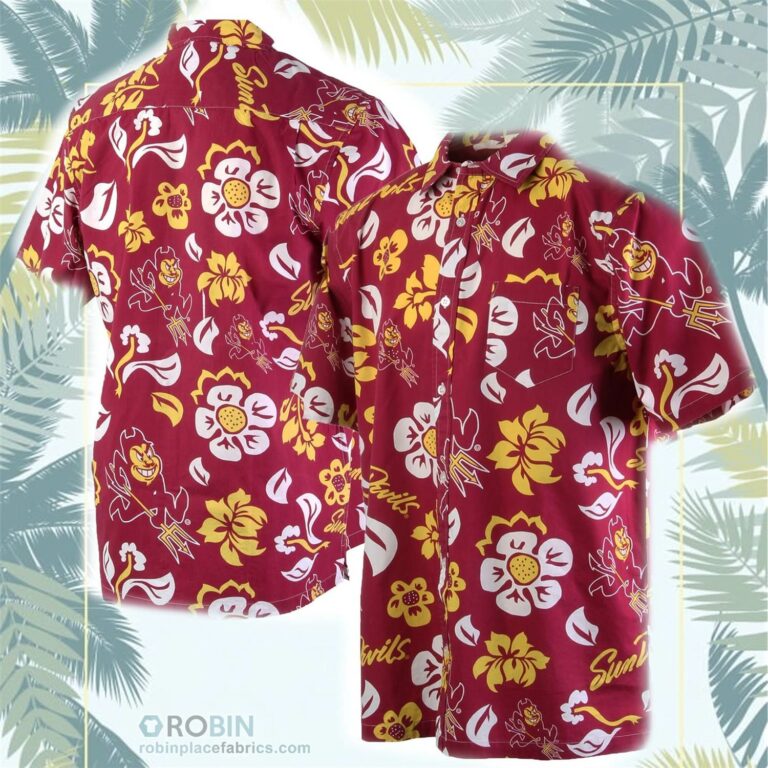 Arizona State Sun Devils Floral Button-Up Shirt