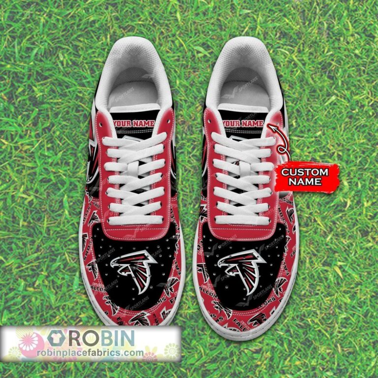 Atlanta Falcons NFL Custom Name Air Force 1 Shoes
