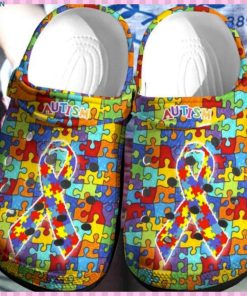 Autism Awareness Rubber Crocs – Classic Clog