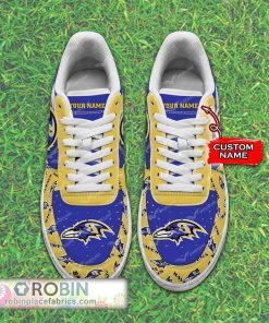 baltimore ravens nfl custom name air force 1 shoes 125 piVg8