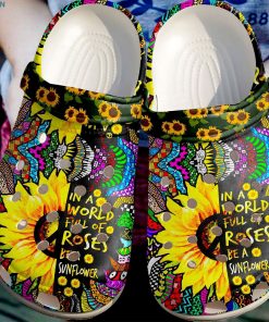 Be A Sunflower Hippie Crocs – Classic Clog