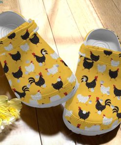 Black And White Chicken Unisex Crocs