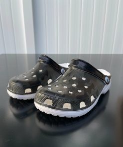 Black Camouflage Flag Crocs Shoes