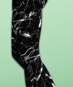 Black Marble Yoga Leggings
