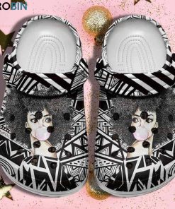 Black Queen Hair Africa Culture Unisex Crocs