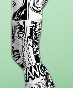 Black & White Comic Book Yoga Leggings