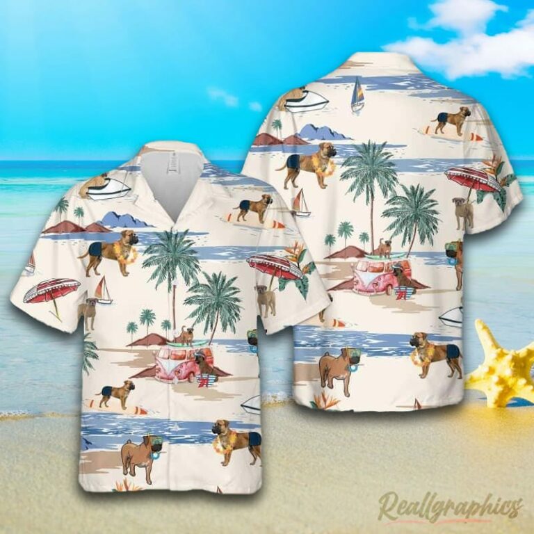 Boerboel Summer Beach Hawaiian Shirt