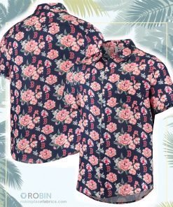 Boston Red Sox Floral Linen Button-Up Shirt Boston Red Sox Floral Linen Button-Up Shirt
