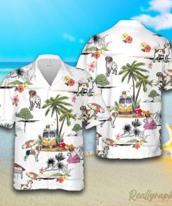 Brittany Beach Hawaiian Shirt, Short Sleeve Button Up Shirt