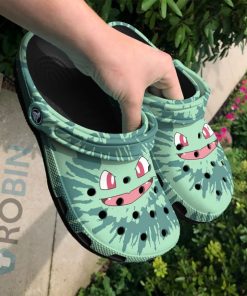 Bulbasaur Tie Dye Face Classic Crocs Pokemon