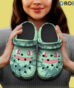 Bulbasaur Tie Dye Face Classic Crocs Pokemon