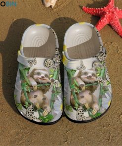 Butterfly Sloth Tree Crocs – Classic Clog