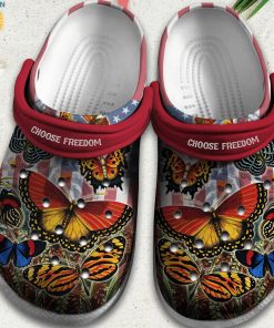 Butterfly Usa Flag 4th Of July Unisex Crocs Butterfly Usa Flag 4th Of July Unisex Crocs