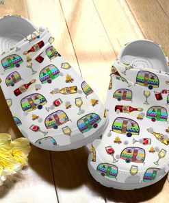 Camping And Wine My Favorite Trip Crocs – Classic Clog Camping And Wine My Favorite Trip Crocs – Classic Clog