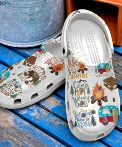 Camping,camp More Worry Less Unisex Crocs