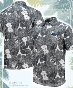 Carolina Panthers Tommy Bahama Coconut Point Playa Floral Button-Up Shirt Carolina Panthers Tommy Bahama Coconut Point Playa Floral Button-Up Shirt