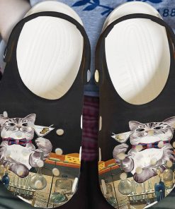 Cat And Wine Cute Cat Crocs – Classic Clog