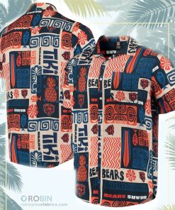 Chicago Bears Tiki Floral Button-Up Woven Shirt Chicago Bears Tiki Floral Button-Up Woven Shirt