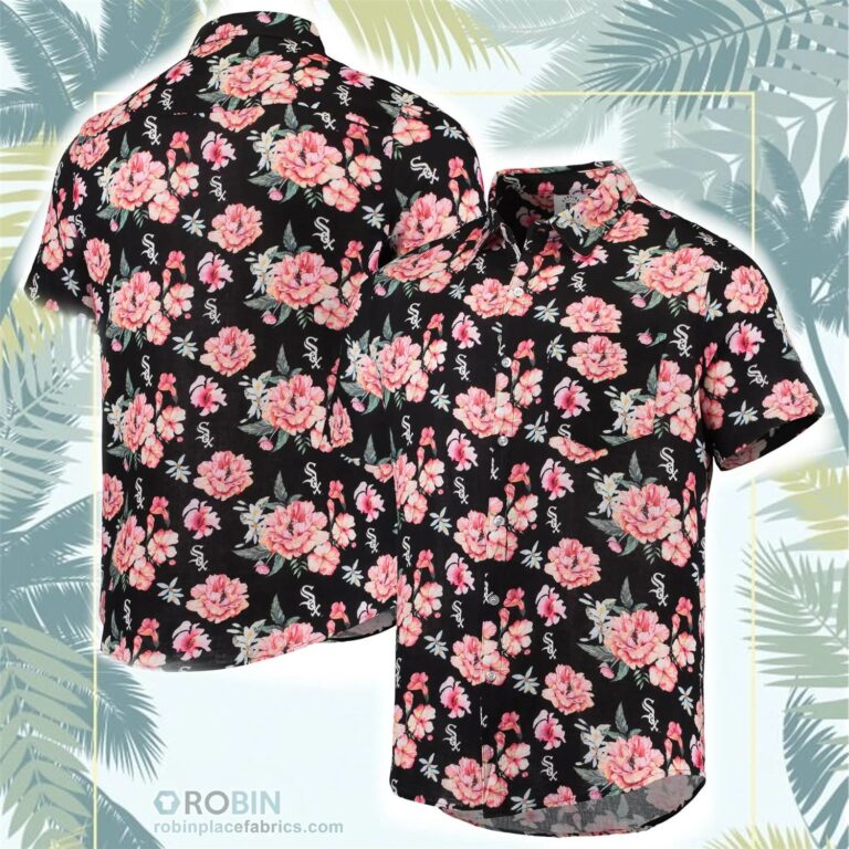 Chicago White Sox Floral Linen Button-Up Shirt