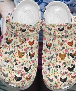 Chicken Flower Farm Unisex Crocs