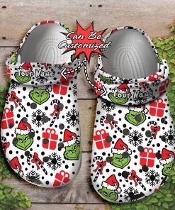 Christmas Classic Clogs Grinch Snowflake Patterns Crocband Personalized Crocs Christmas Classic Clogs Grinch Snowflake Patterns Crocband Personalized Crocs
