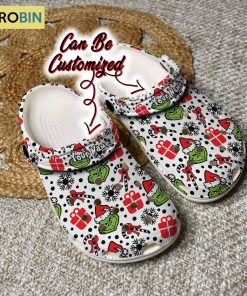 Christmas Classic Clogs Grinch Snowflake Patterns Crocband Personalized Crocs Christmas Classic Clogs Grinch Snowflake Patterns Crocband Personalized Crocs